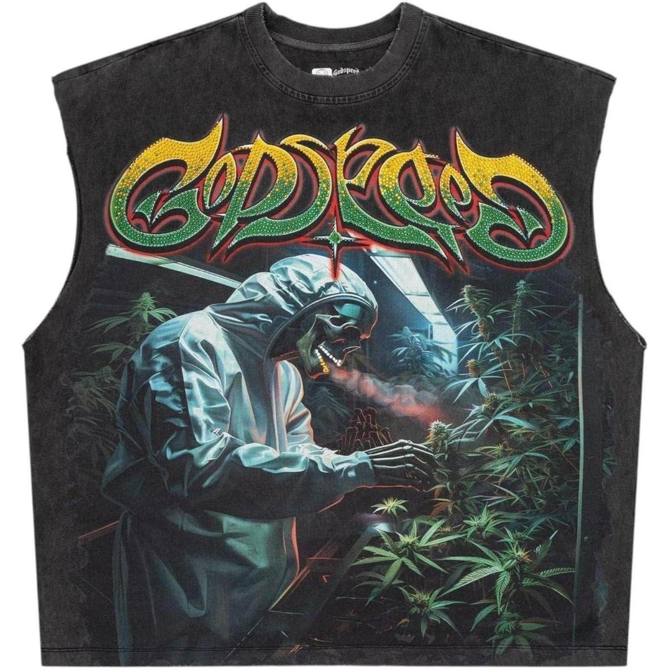 Godspeed 420 Indoor VVS Sleeveless T-Shirt Grey Wash