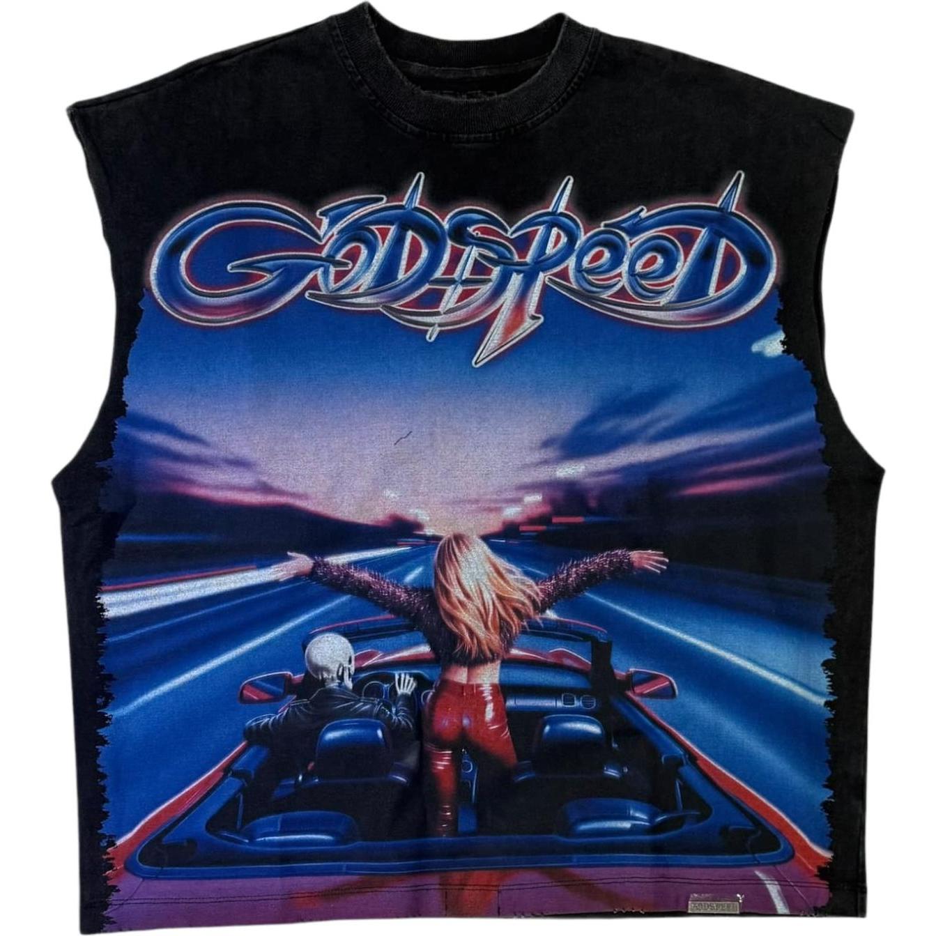 Godspeed FUN Sleeveless T-shirt Black Wash