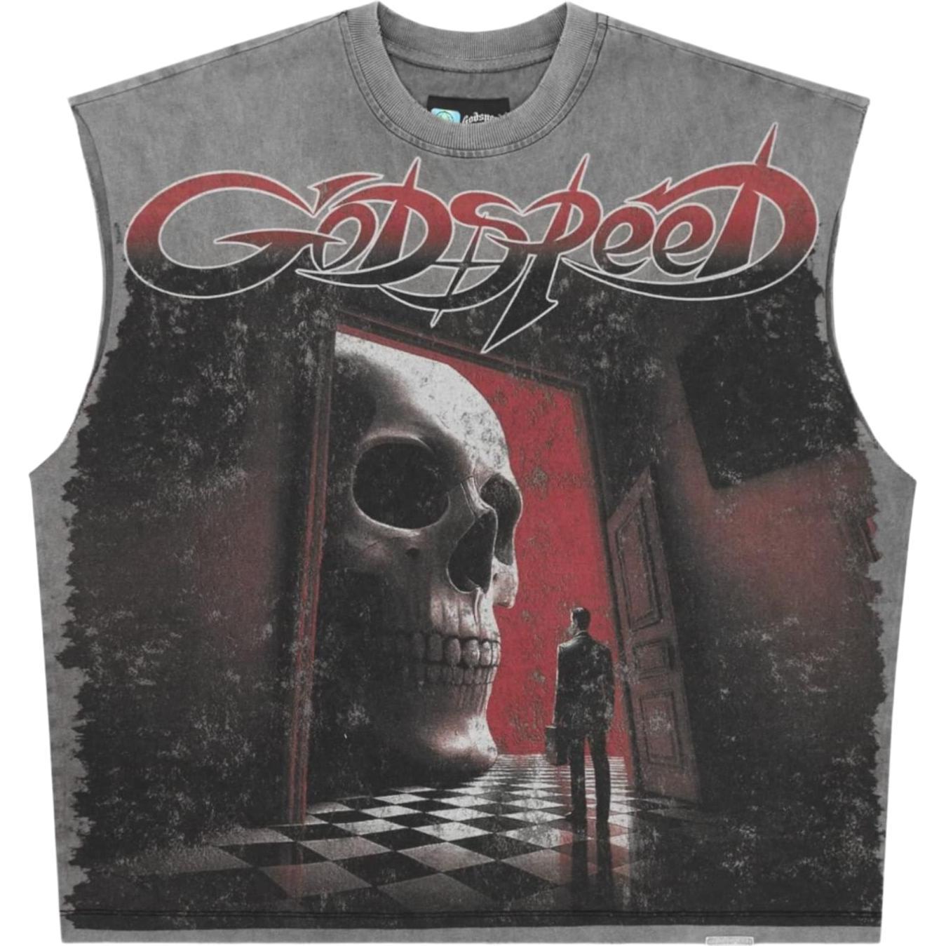 Godspeed Fate’s Doorstep Sleeveless T-shirt Grey Wash