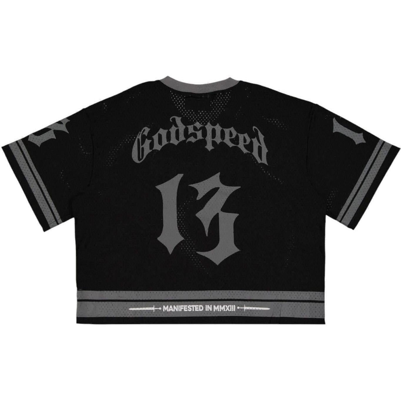 Godspeed First Down Jersey Black Grey