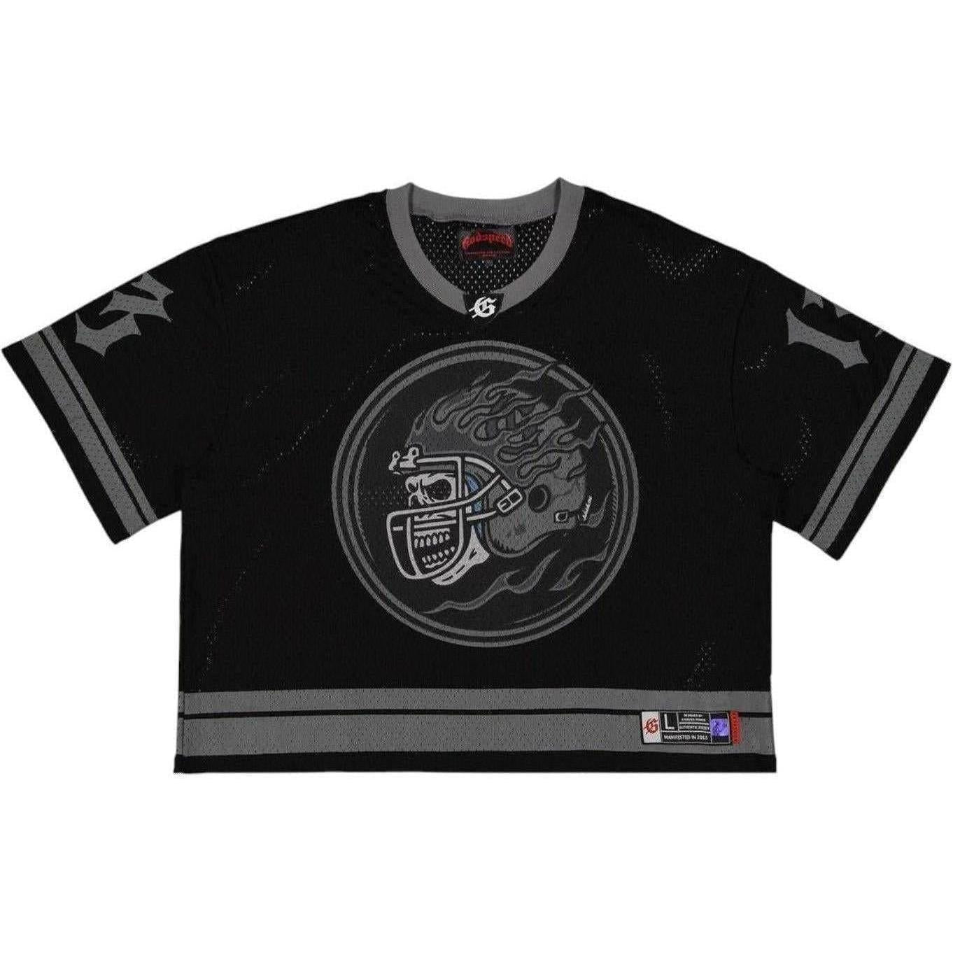 Godspeed First Down Jersey Black Grey