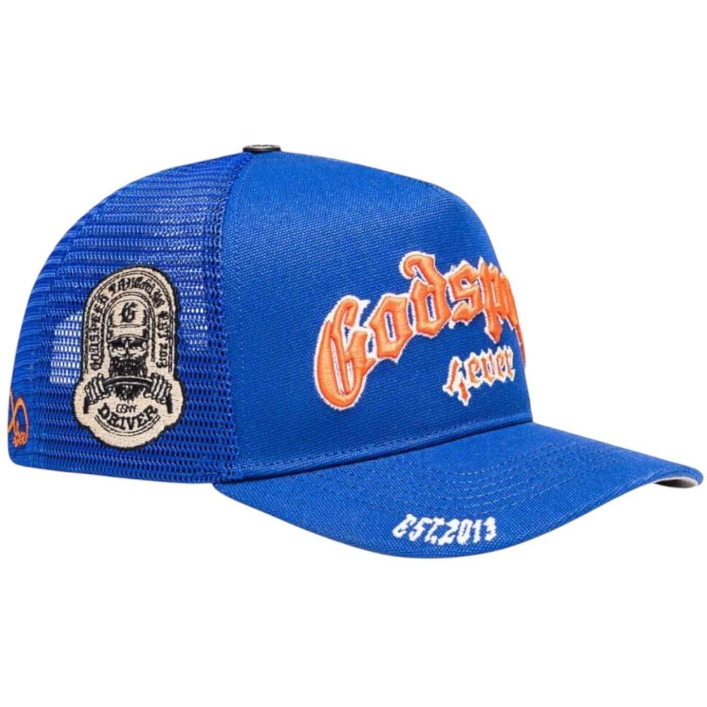 Godspeed GS Forever Trucker Hat Blue Orange