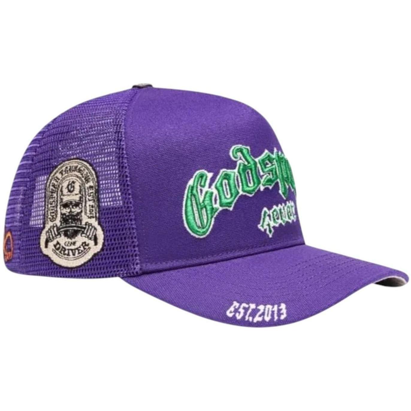 Godspeed GS Forever Trucker Hat Purple Green