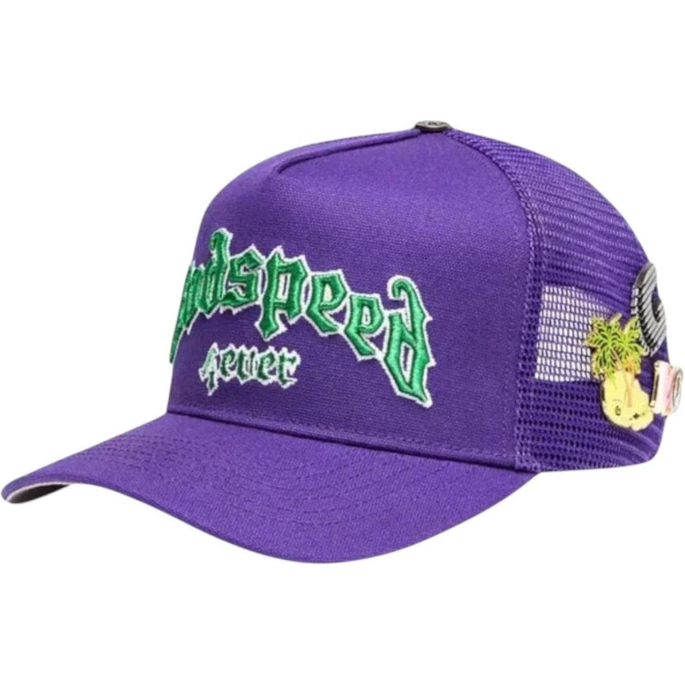 Godspeed GS Forever Trucker Hat Purple Green