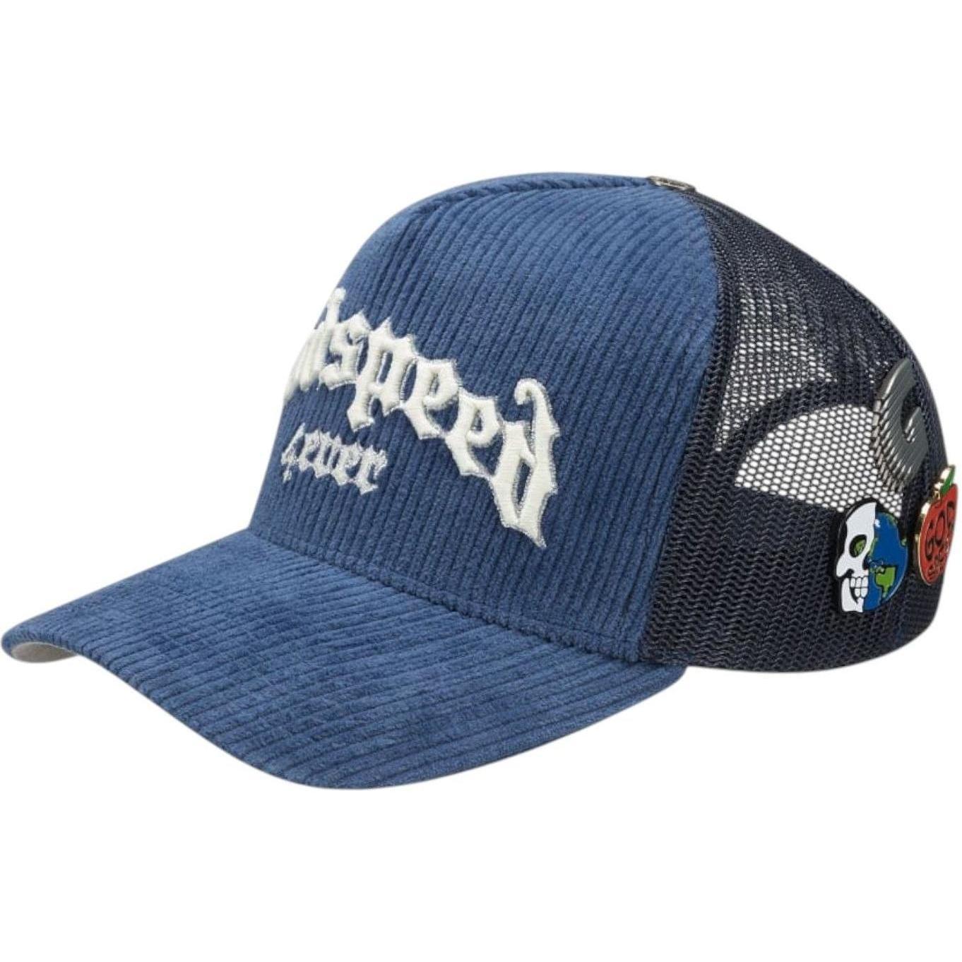 Godspeed GS Forever Trucker Hat Saphire Blue Corduroy