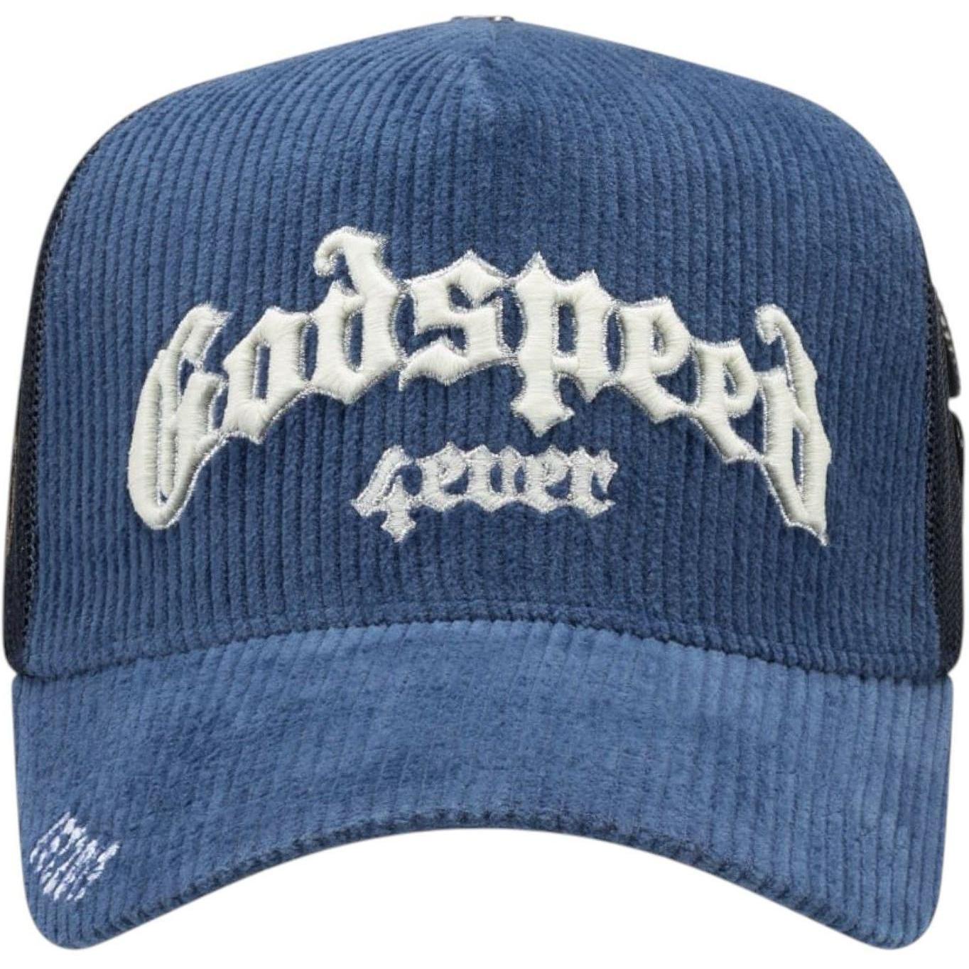 Godspeed GS Forever Trucker Hat Saphire Blue Corduroy