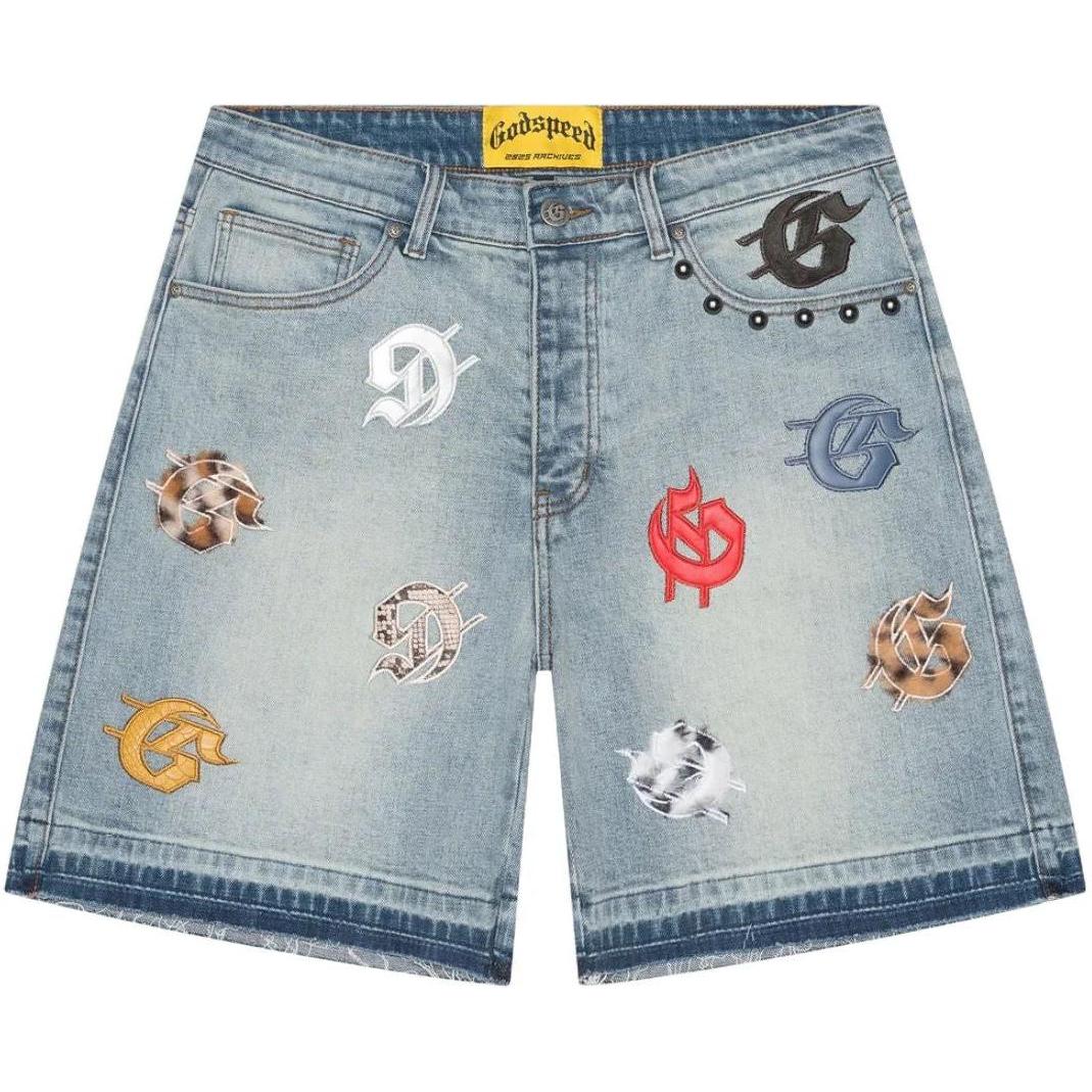 Godspeed Infinity Denim Jeans Shorts Multi Color