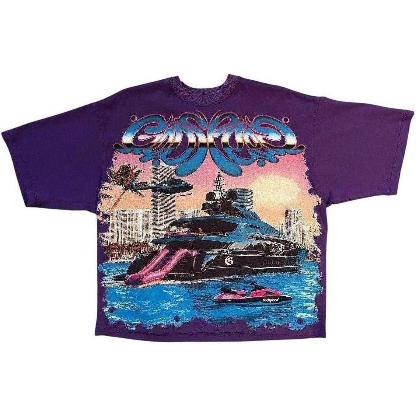 Godspeed Miami Exclusive Yacht T-Shirt Purple