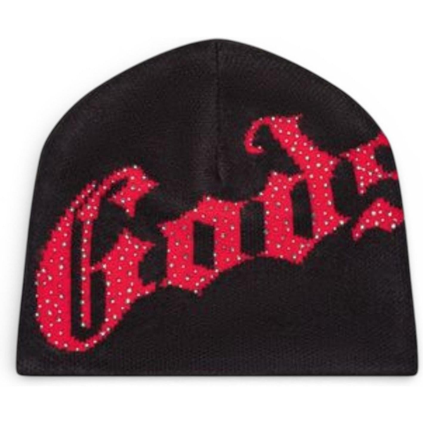 Godspeed OG Logo Studded Beanie Black Red