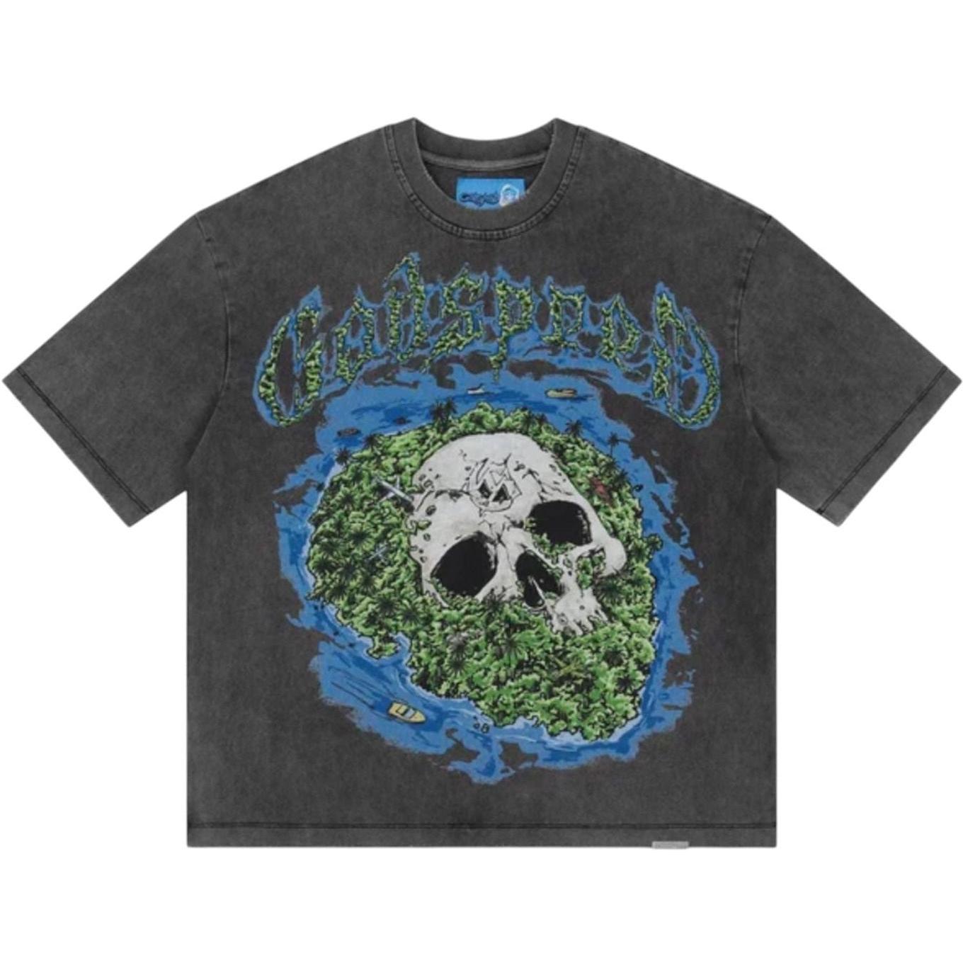 Godspeed Skull Island II T- Shirt Grey Wash