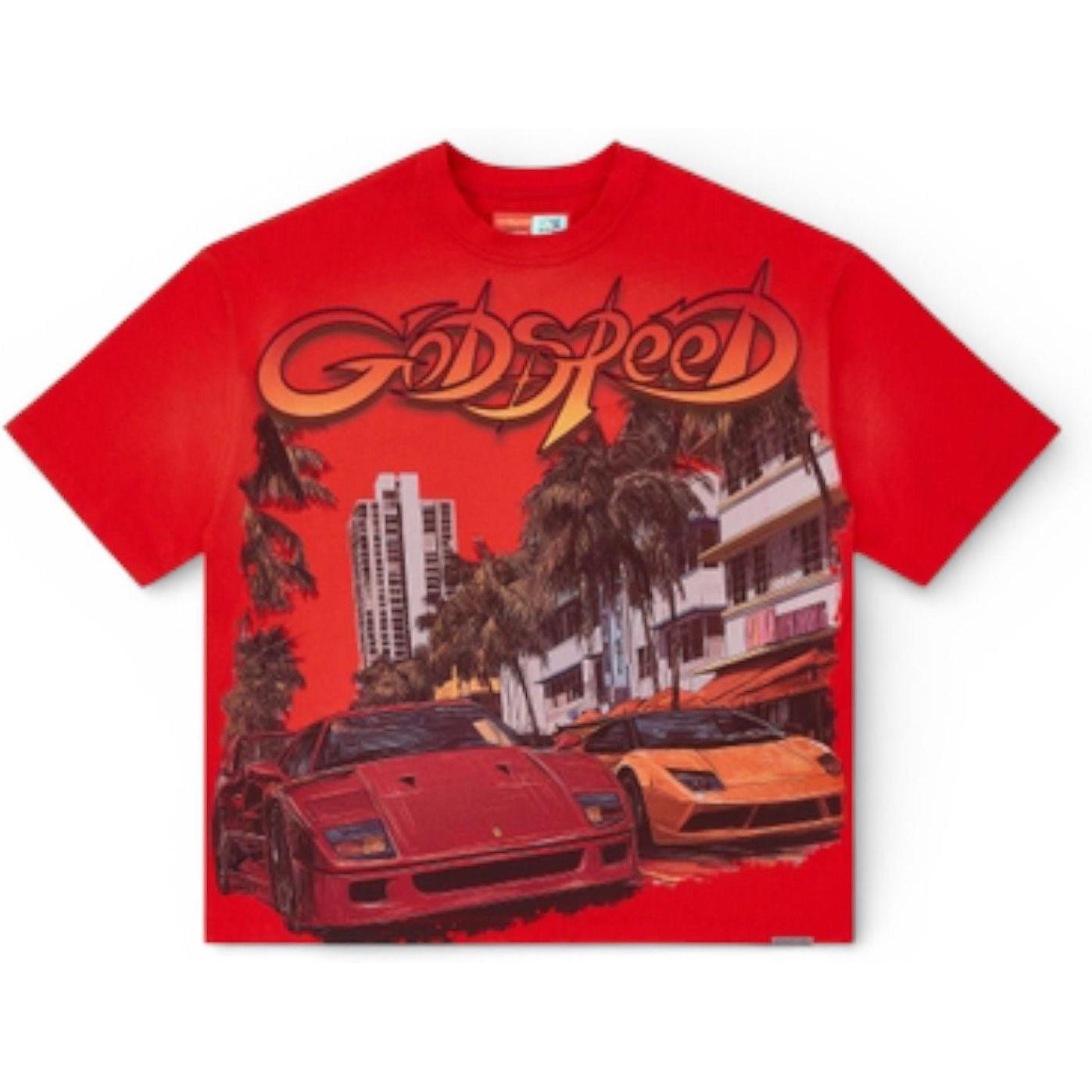 Godspeed South Beach Drive Miami Superrun T-Shirt Red
