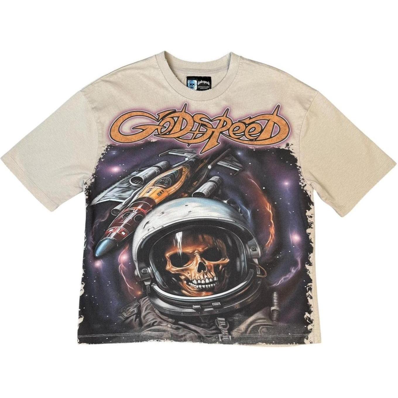 Godspeed Space Traveler T-Shirt Stone Wash