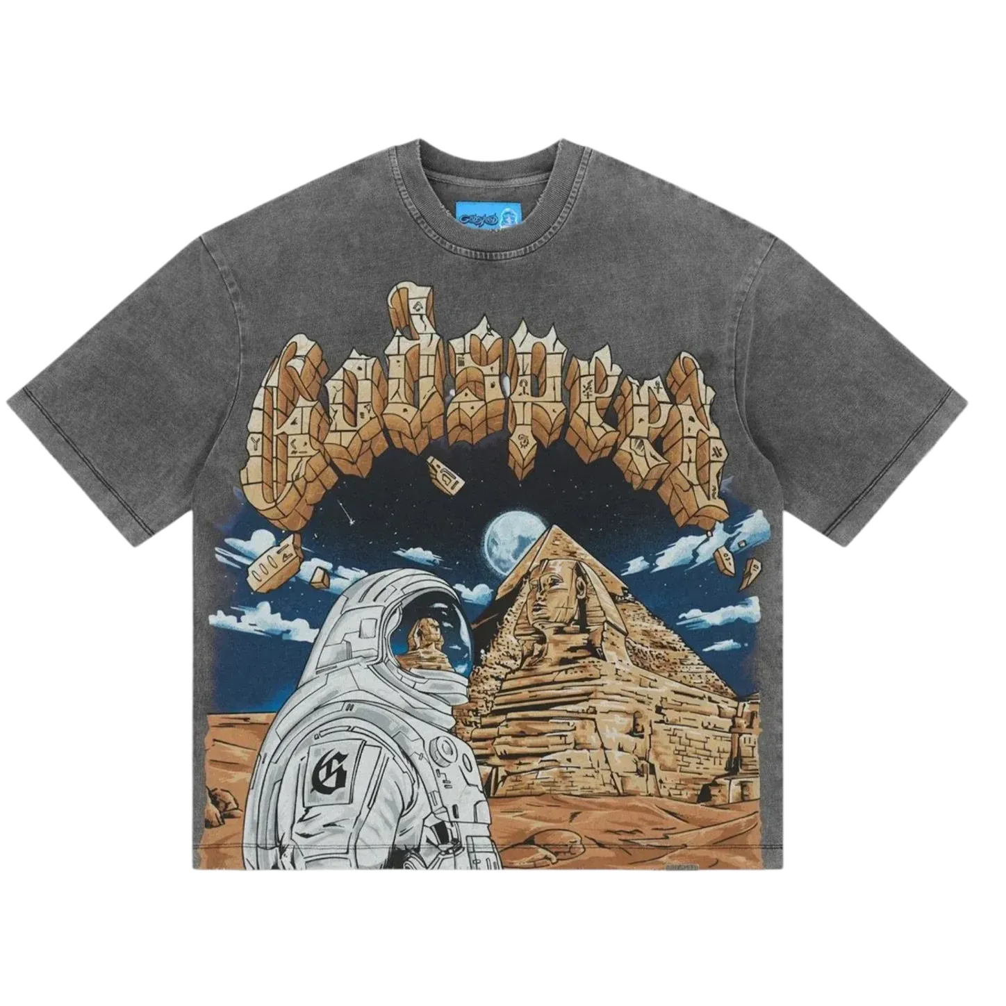 Godspeed Sphinx Guardian T-shirt Grey Wash