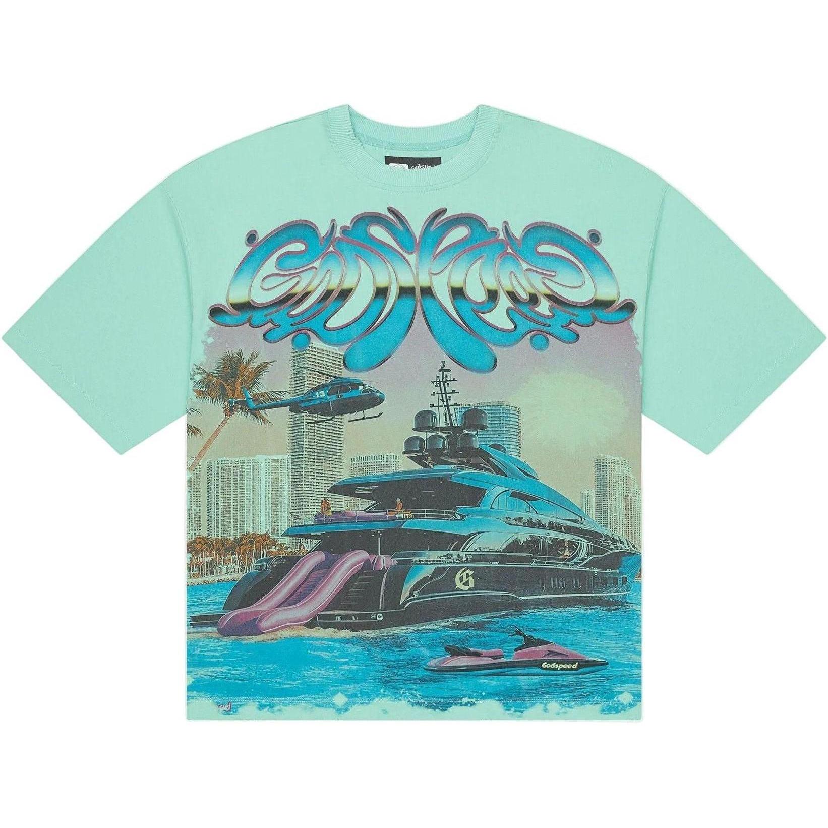 Godspeed T-Shirt "Memento Vivere" Teal