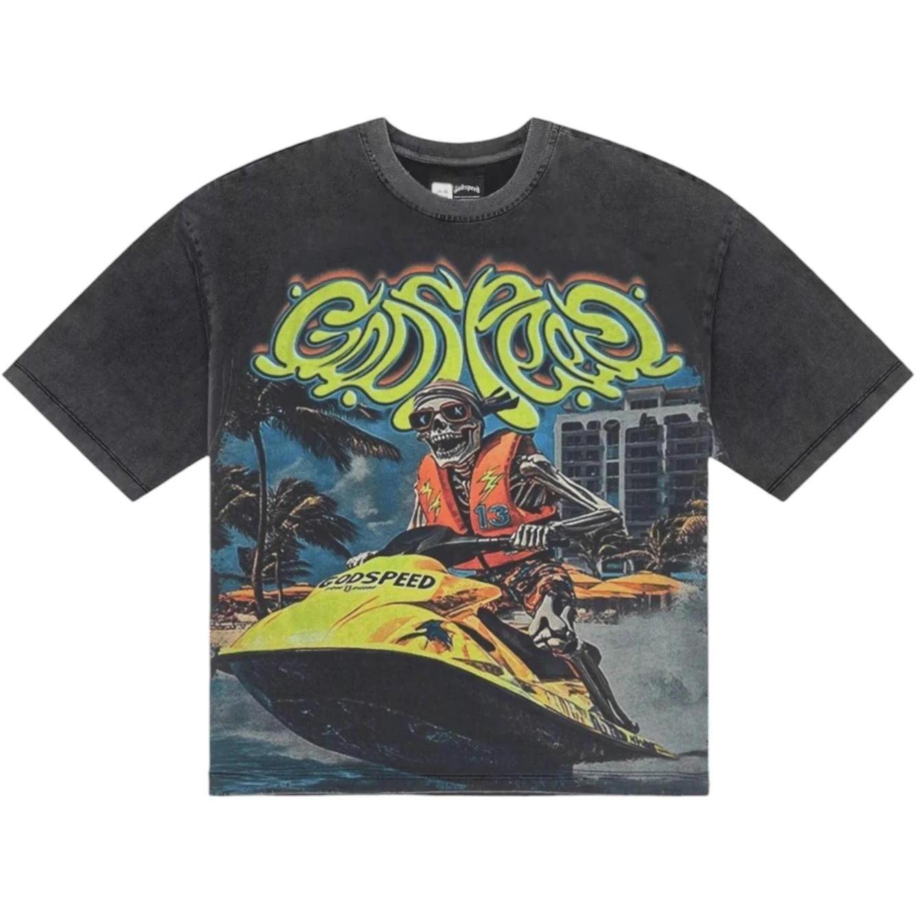 Godspeed Wave Runner T-shirt Grey