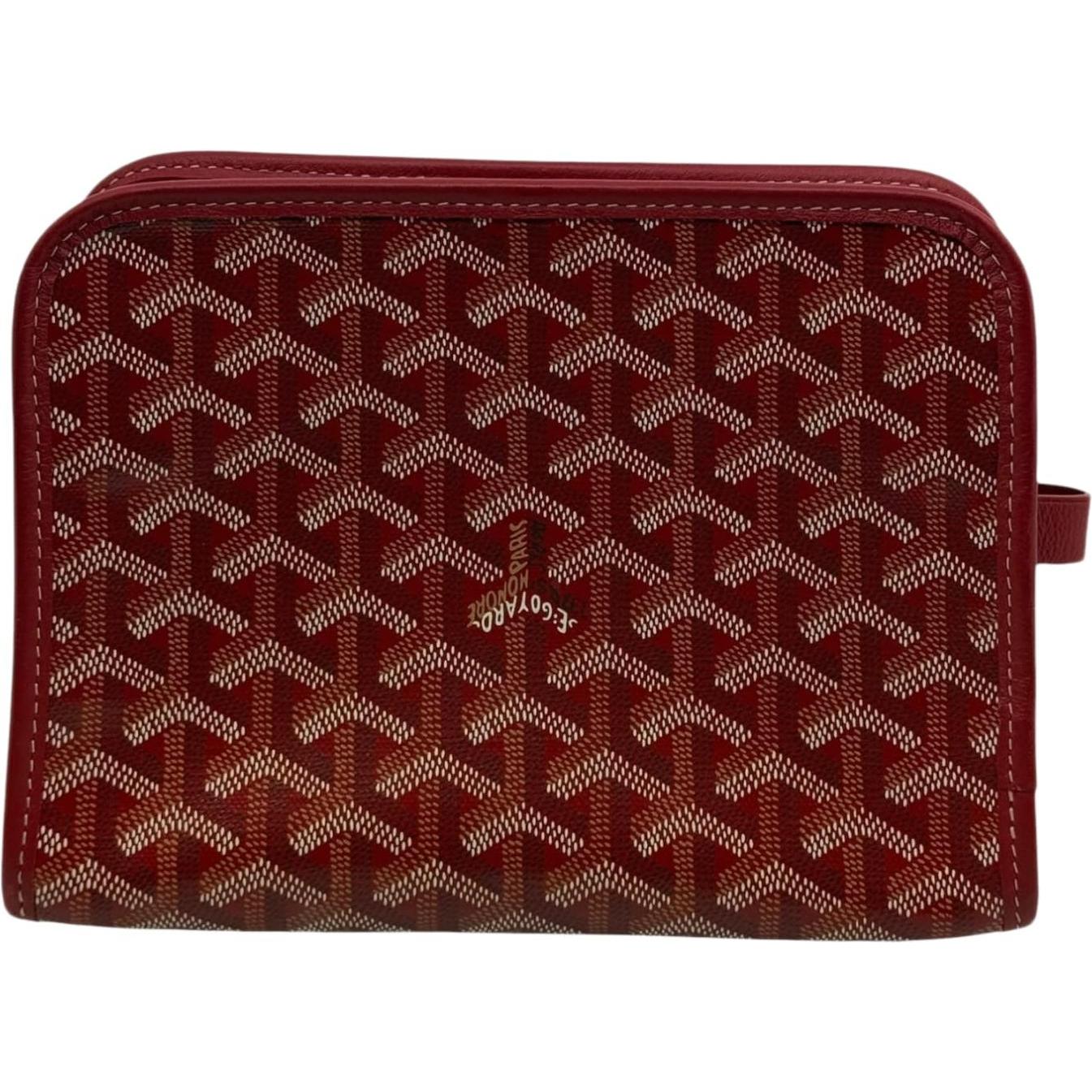 Goyard Jouvence Toiletry Bag PM Red