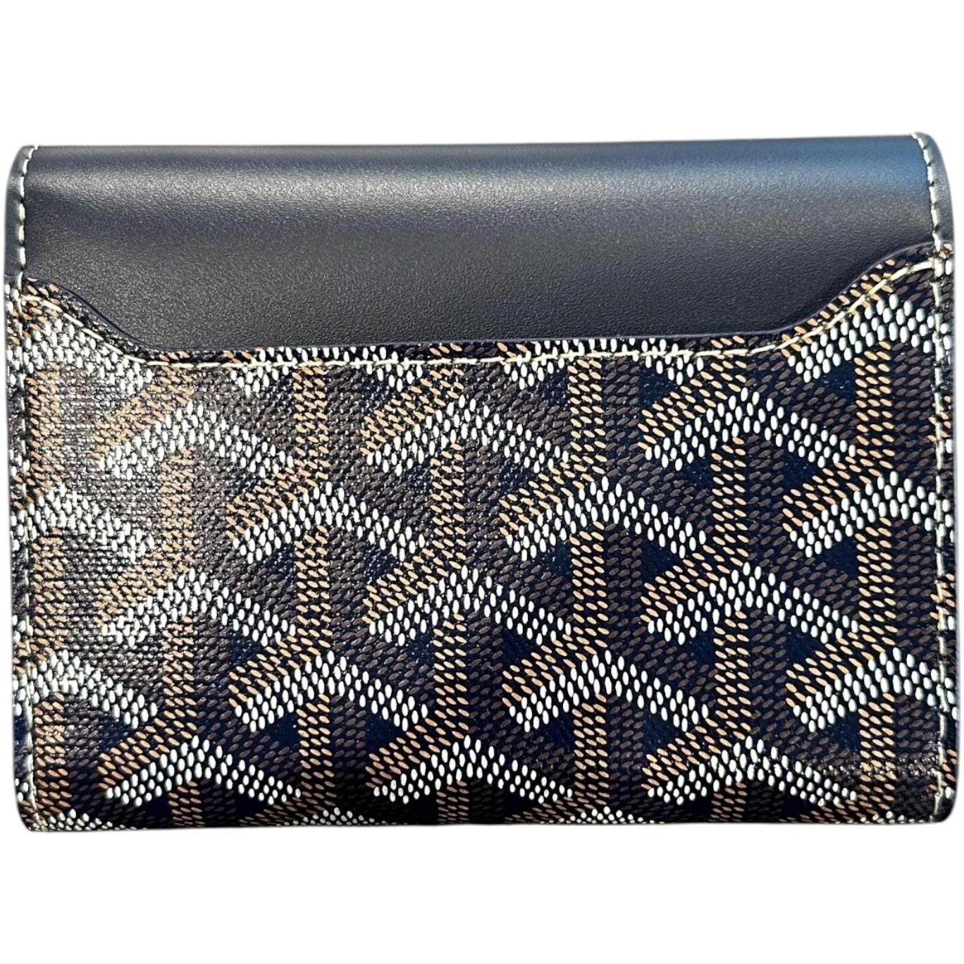Goyard Saint Gabriel Painted Wallet Navy Blue