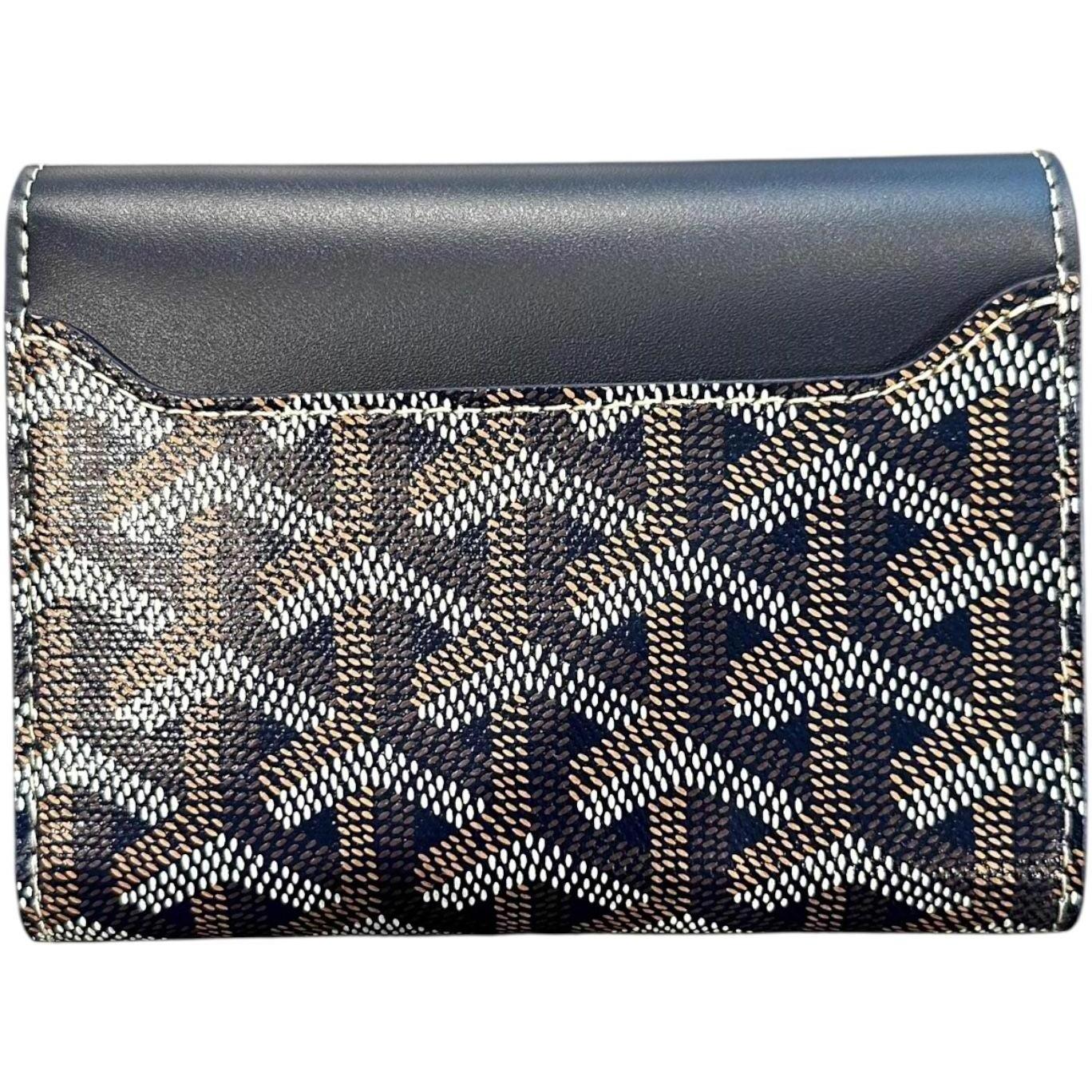 Goyard Saint Gabriel Painted Wallet Navy Blue