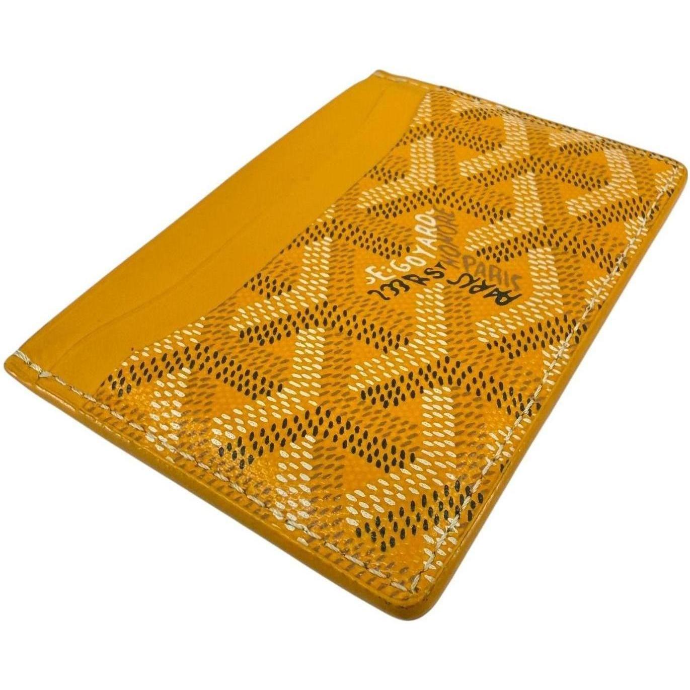 Goyard Saint Sulpice Cardholder Yellow - Lightly Used