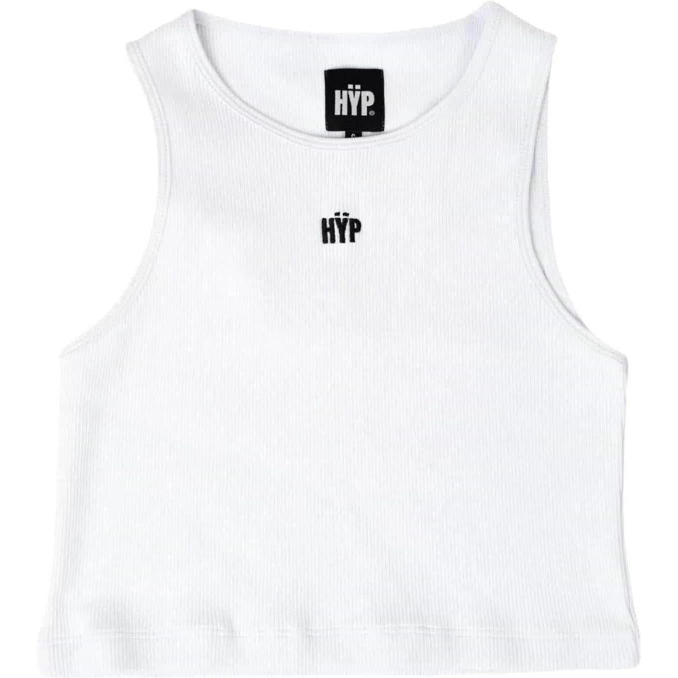 HŸP Womens Ribbed Tank Top White
