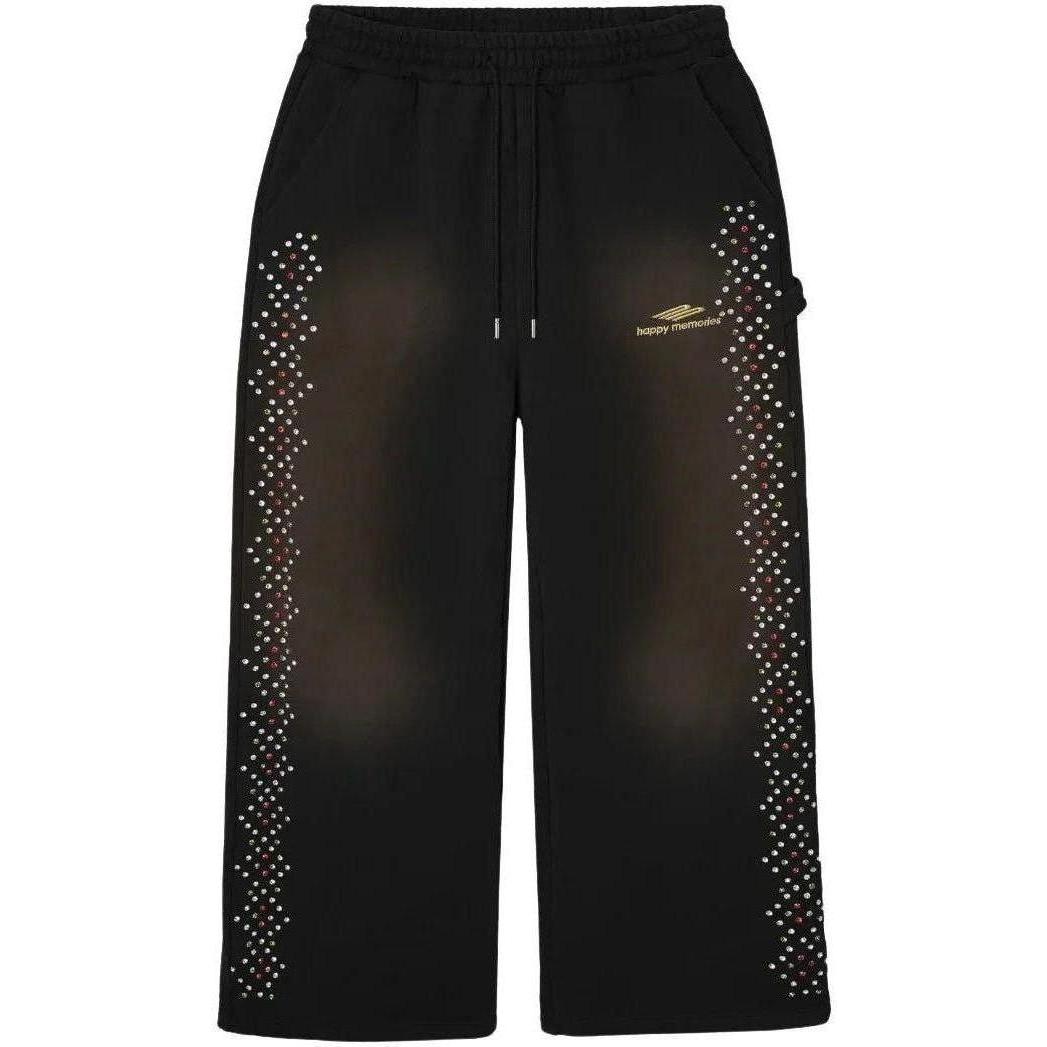 Happy Memories Don't Die HMDD Crystal Sweatpants Black