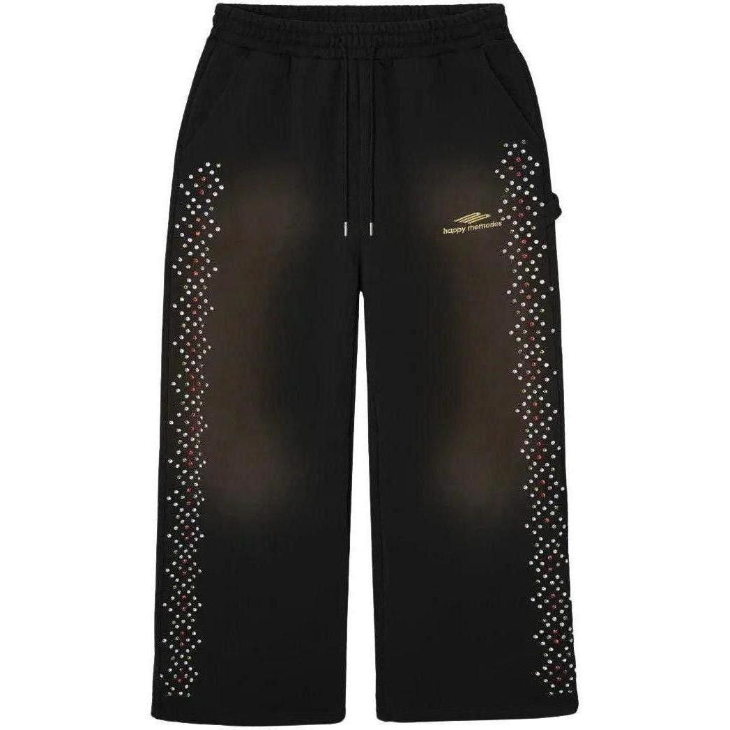Happy Memories Don't Die HMDD Crystal Sweatpants Black
