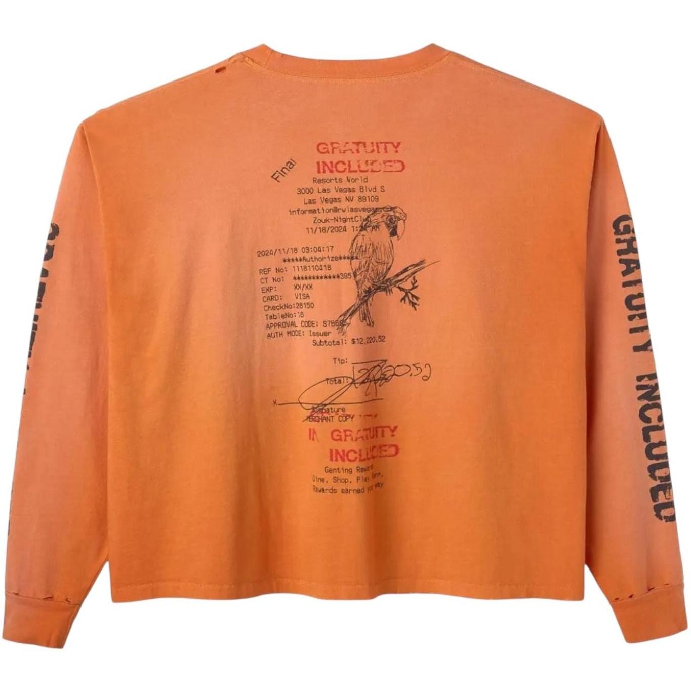 Happy Memories Don't Die HMDD Gratuity Added Longsleeve T-Shirt Orange