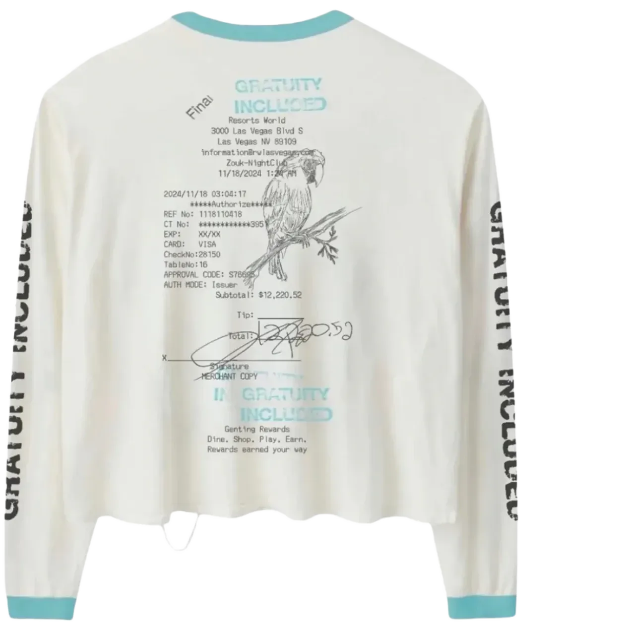 Happy Memories Don't Die Wringer Gratuity Added Long Sleeve