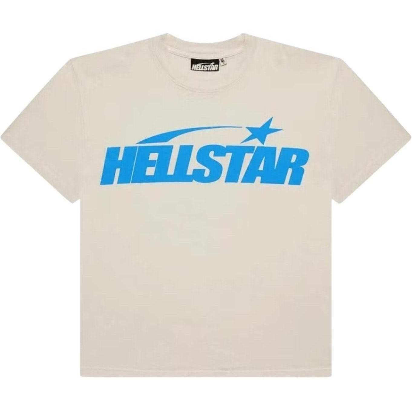 Hellstar Classic T-shirt (Gel Print) White/Blue