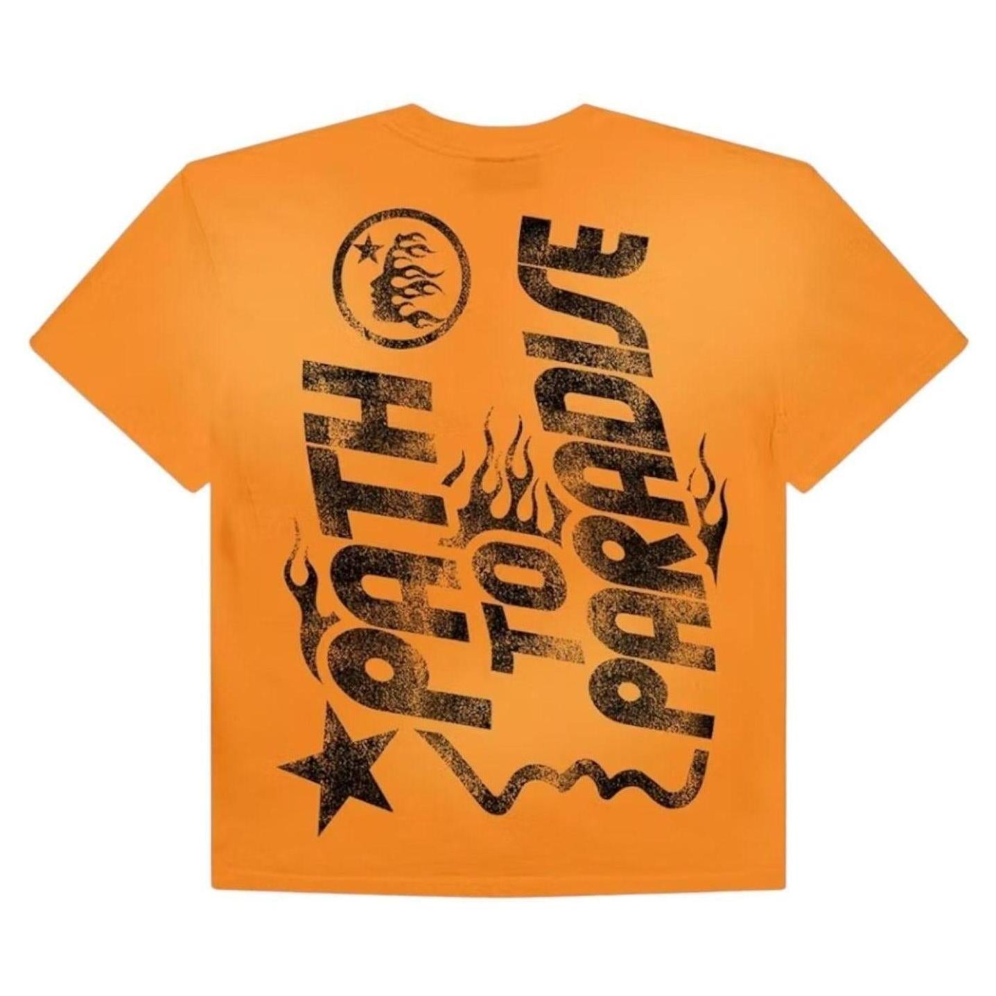 Hellstar Jesus T-Shirt Orange