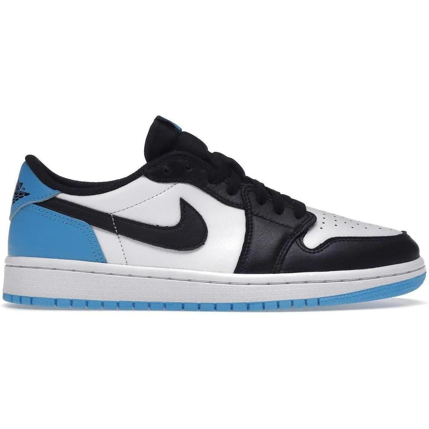 Jordan 1 Retro Low OG Black Dark Powder Blue (Women's)