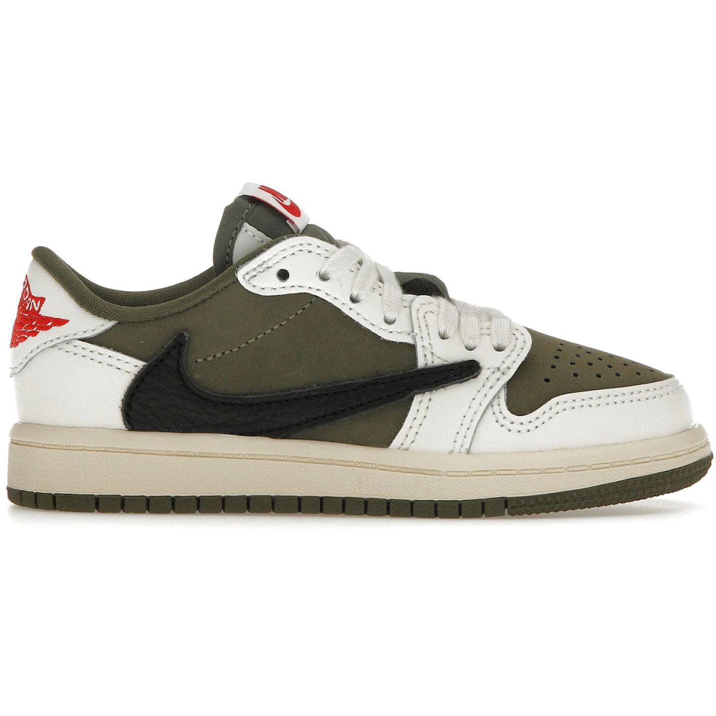 Jordan 1 Retro Low OG SP Travis Scott Medium Olive (PS) - New - No Box
