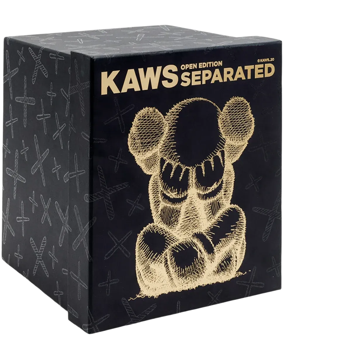 KAWS Separated Vinyl Figure Black