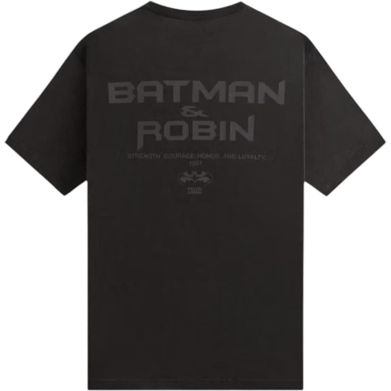 Kith x Batman And Robin Logo Vintage Tee Black