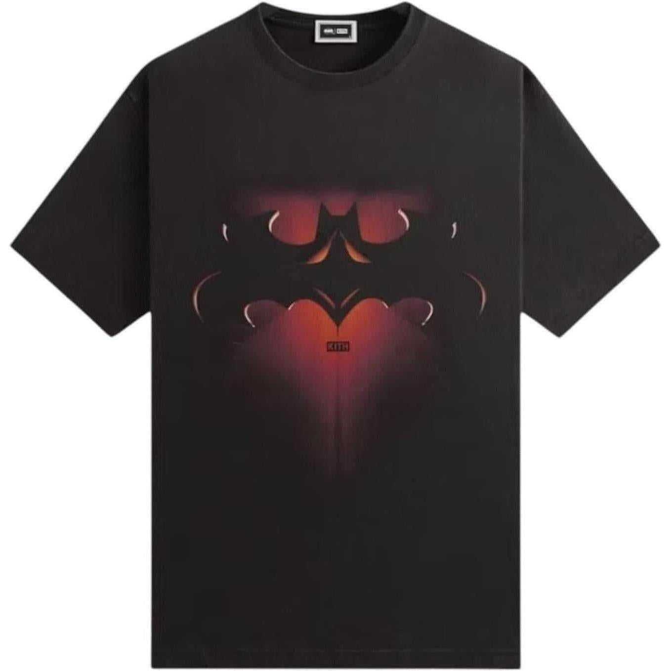 Kith x Batman And Robin Logo Vintage Tee Black