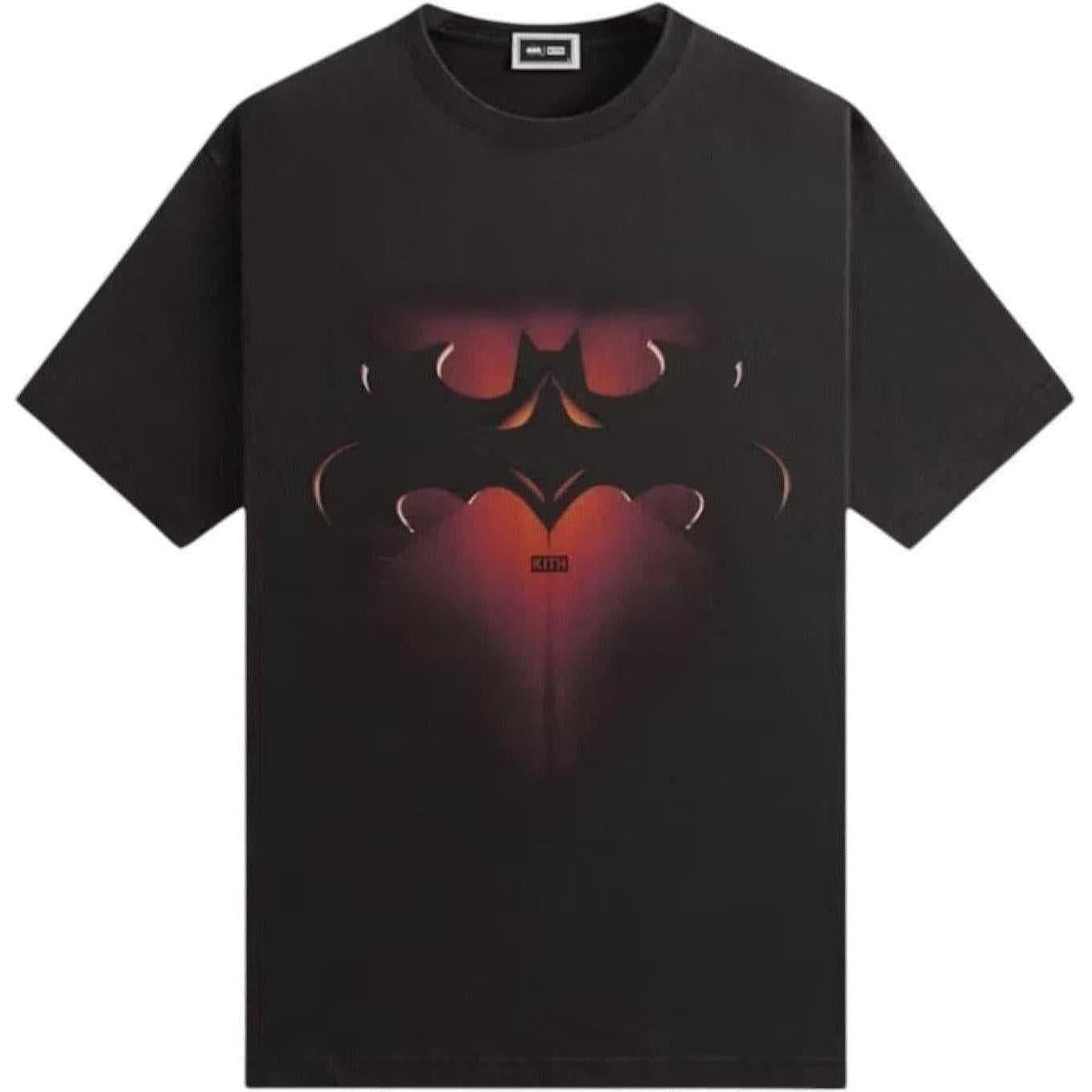 Kith x Batman And Robin Logo Vintage Tee Black