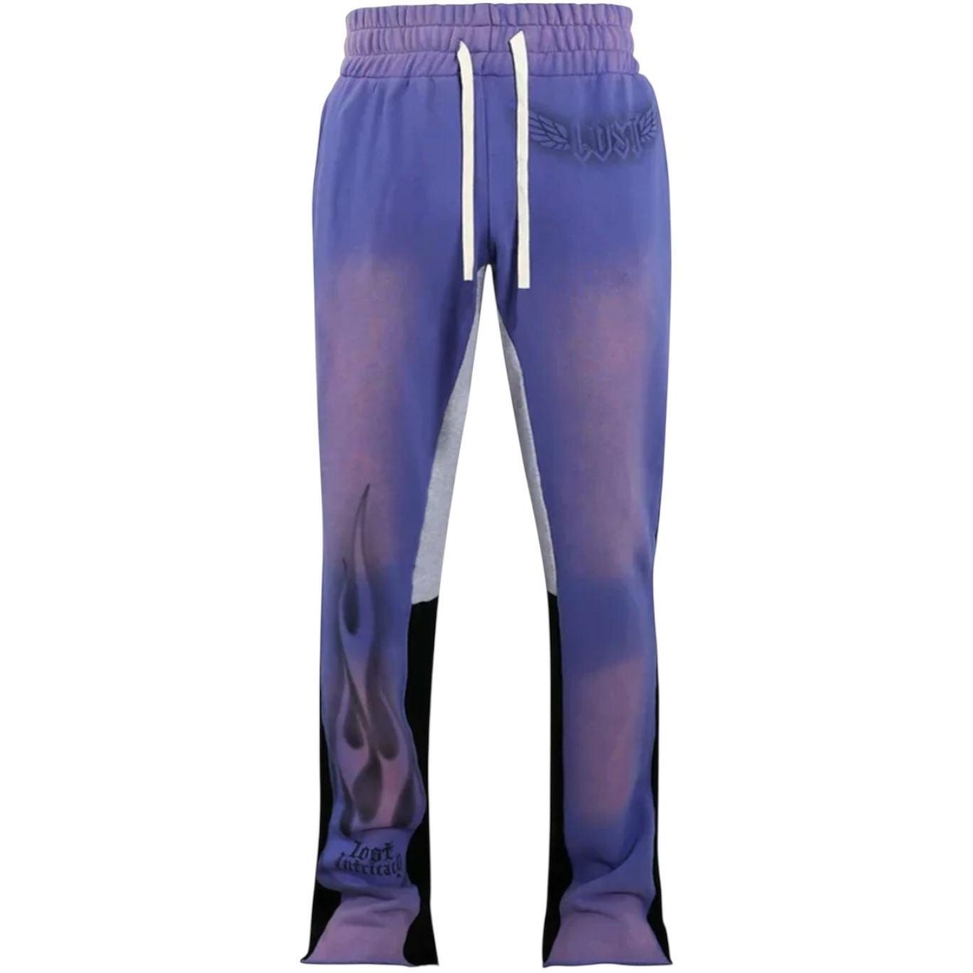 Lost Intricacy Flare Sweatpants Lavender