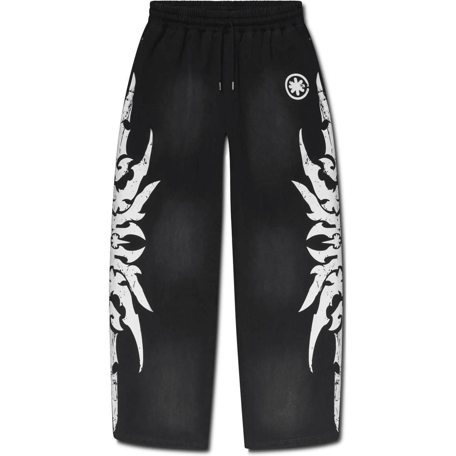 LostShdws Complex Con Exclusive Acid Wash Sweatpants Black