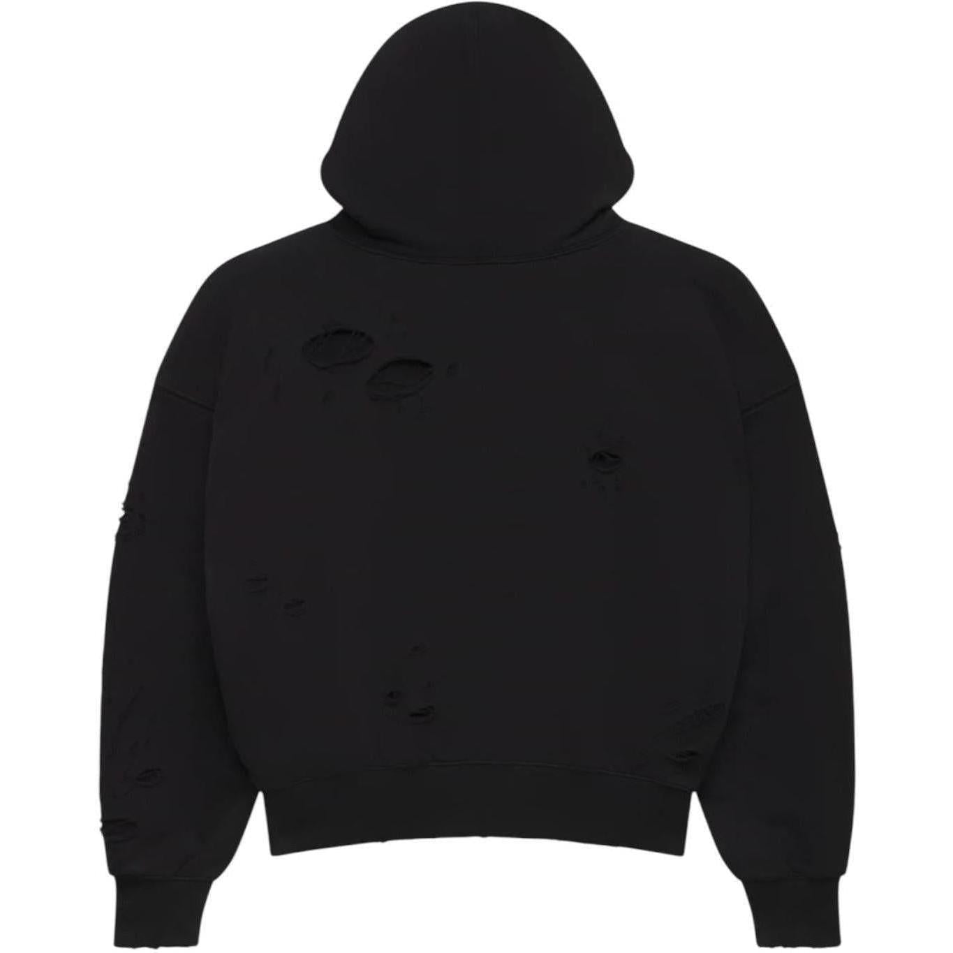 LostShdws DSTRY DBL Layer Logo Hoodie Black