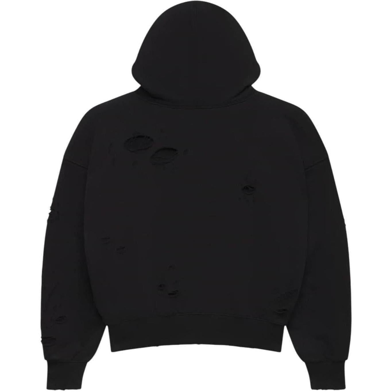 LostShdws DSTRY DBL Layer Logo Hoodie Black