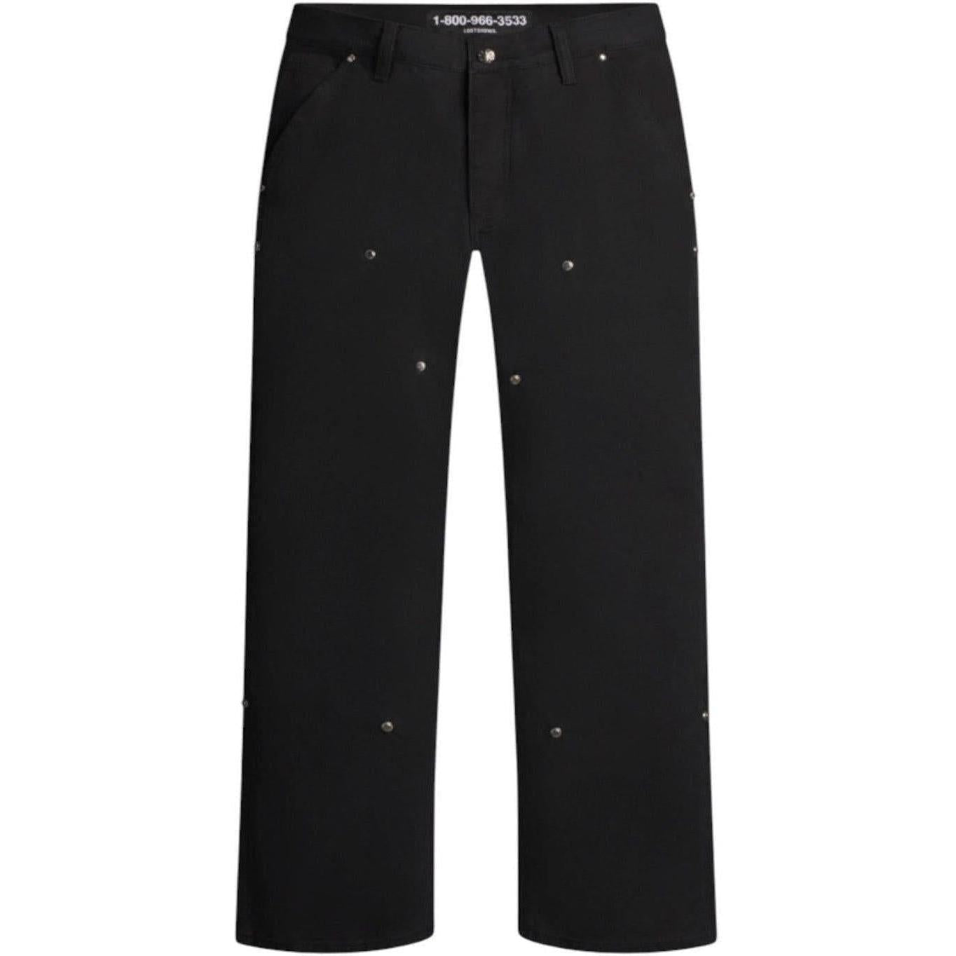 LostShdws Detached Double Knee Pants Black