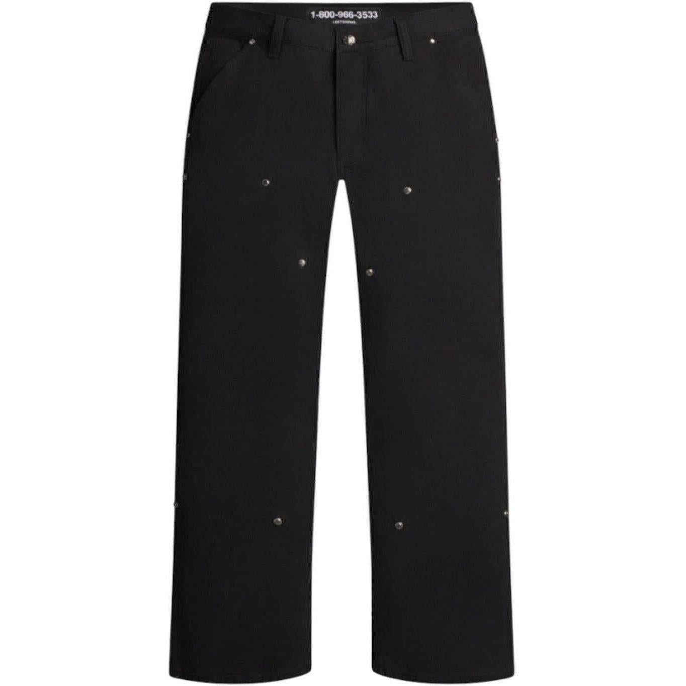 LostShdws Detached Double Knee Pants Black