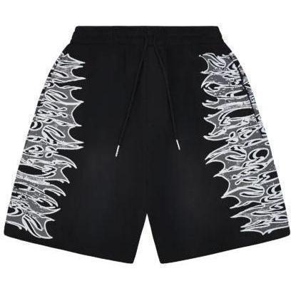 LostShdws Graphic Sweatshorts Black