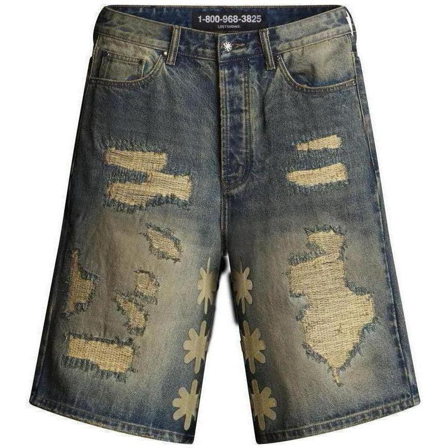 Lostshdws Dstry Denim Short Blue Bone