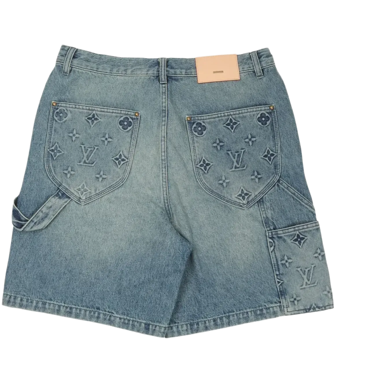 Louis Vuitton Denim Carpenter Shorts Blue