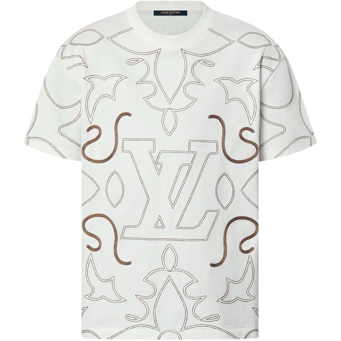 Louis Vuitton Embroidered Cotton T-Shirt