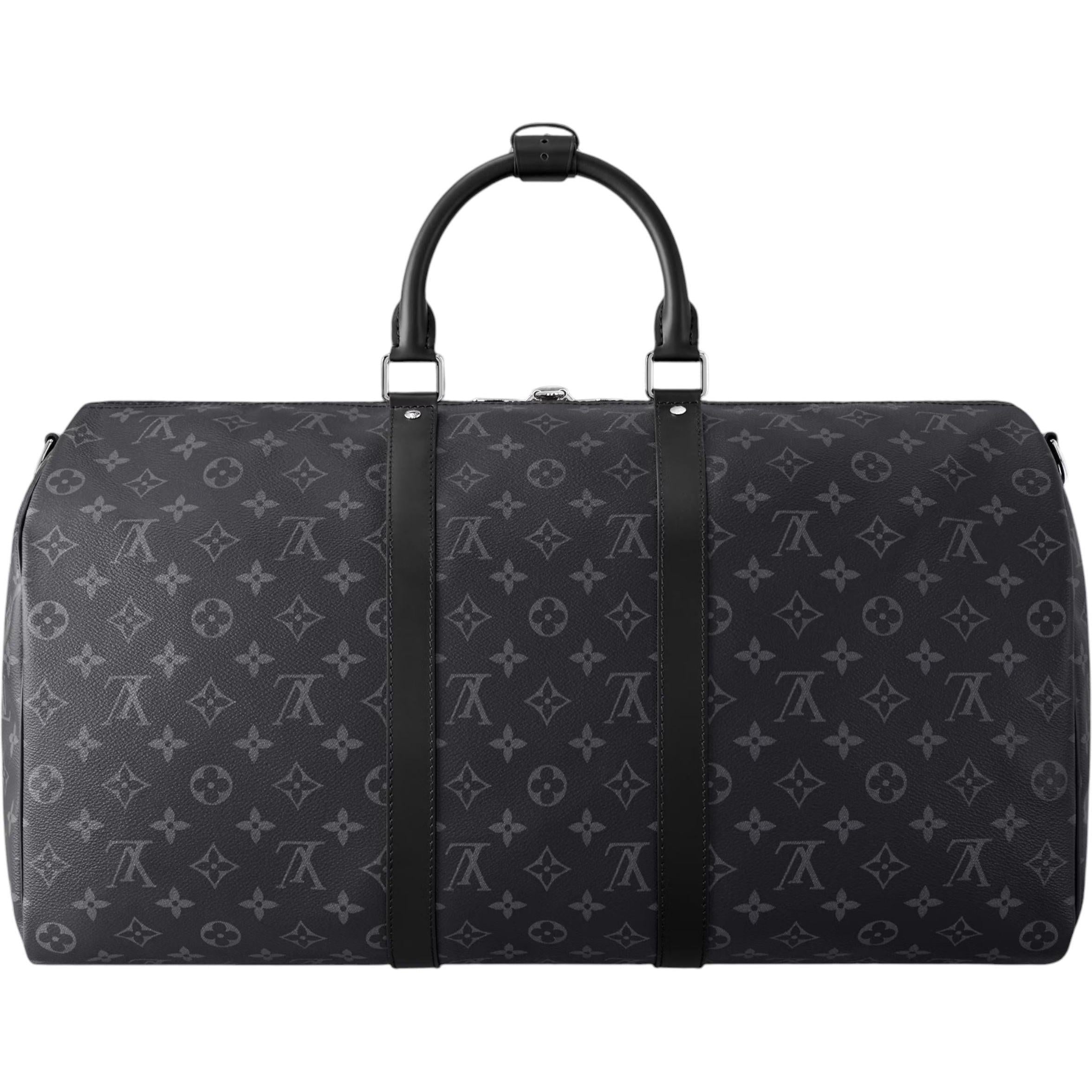 Louis Vuitton Monogram Eclipse Keepall Bandouliere