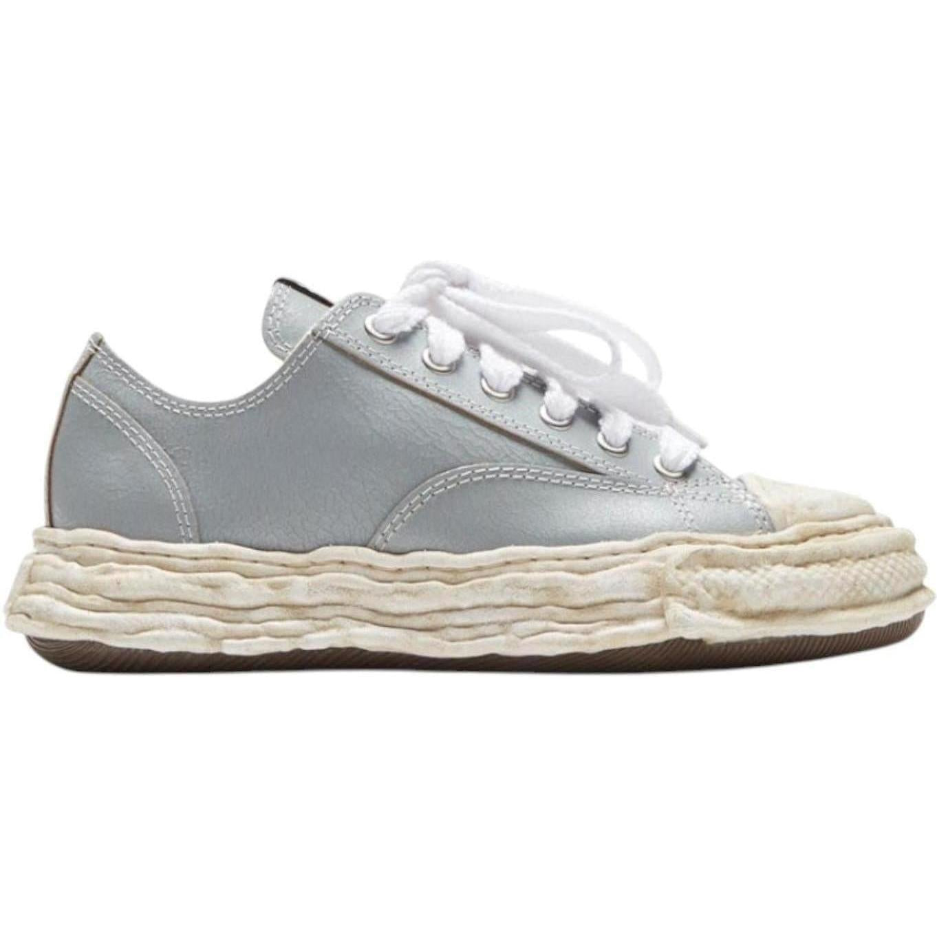 Maison Mihara Yasuhiro Peterson 23 Low Cracked Leather Grey