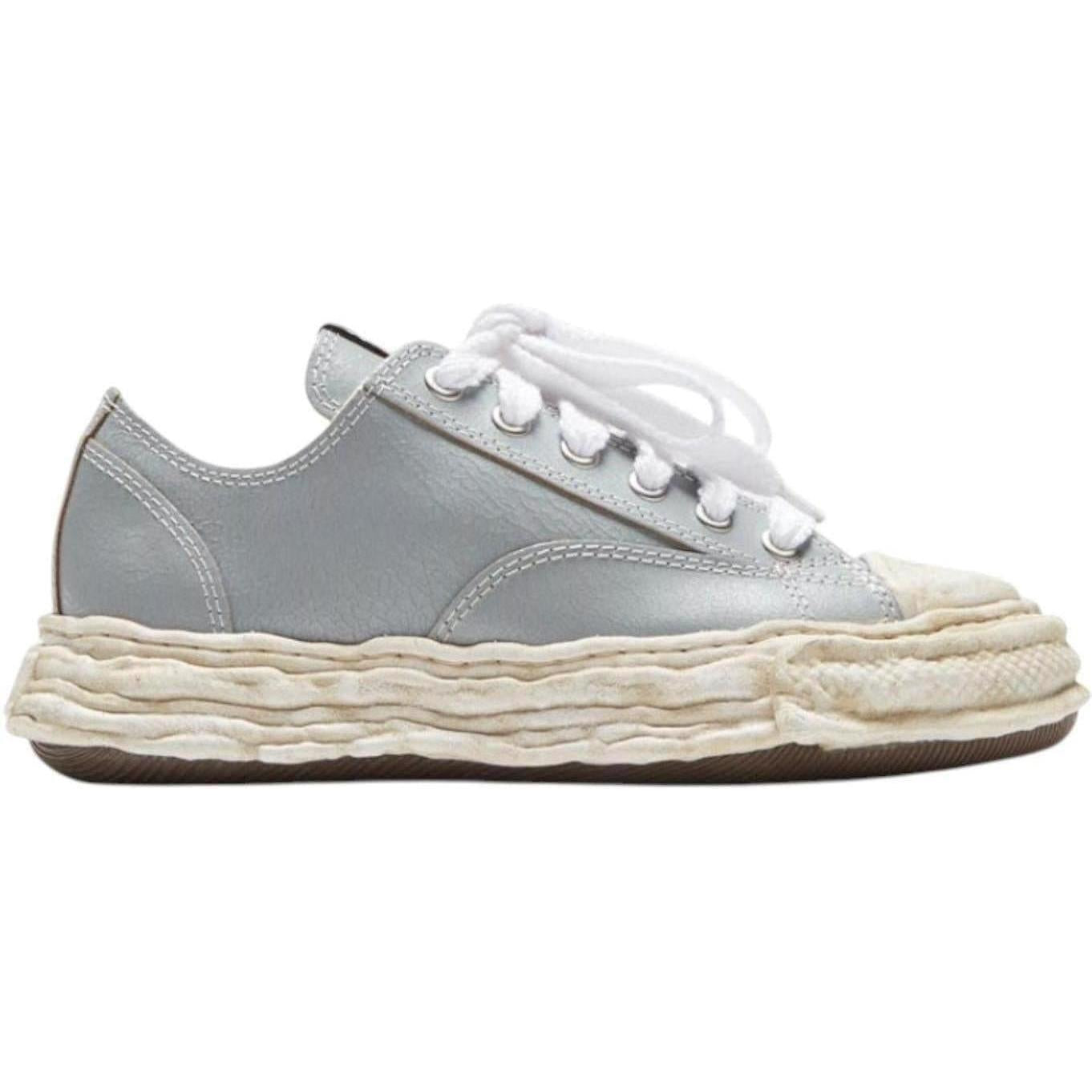 Maison Mihara Yasuhiro Peterson 23 Low Cracked Leather Grey