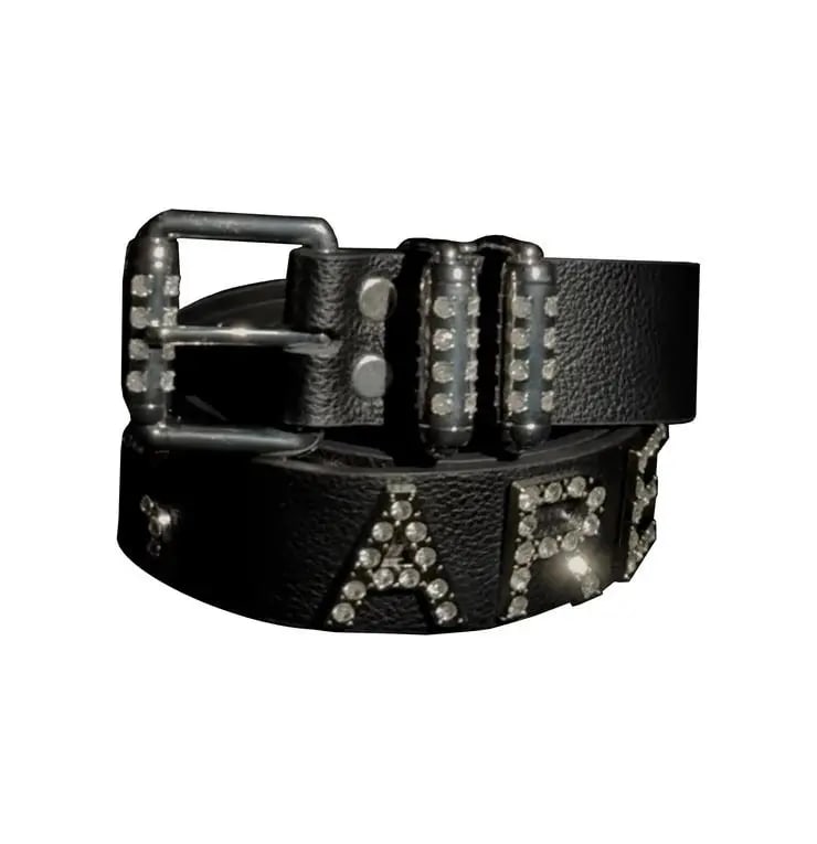 Matiere de Desires Rolling Stone Leather Studded Belt